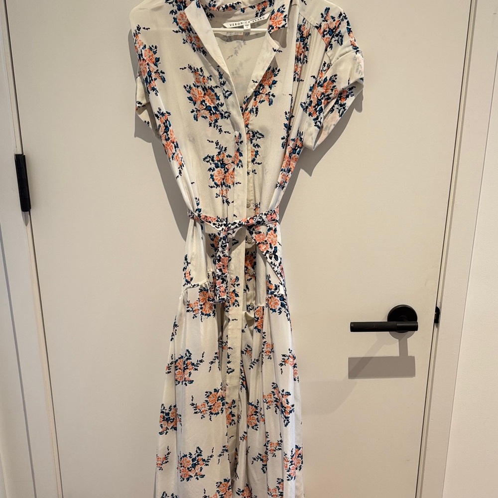 Floral Button-Down Maxi Dress
